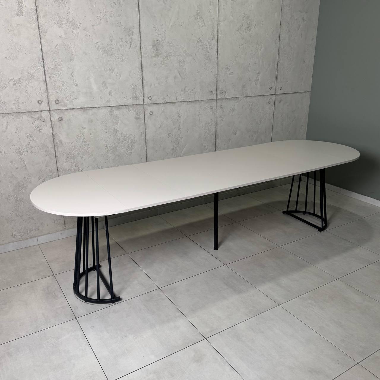 Стол кухонный раздвижной Grace УТП028007 Loft 3,5 м Кашемир/Черный мат