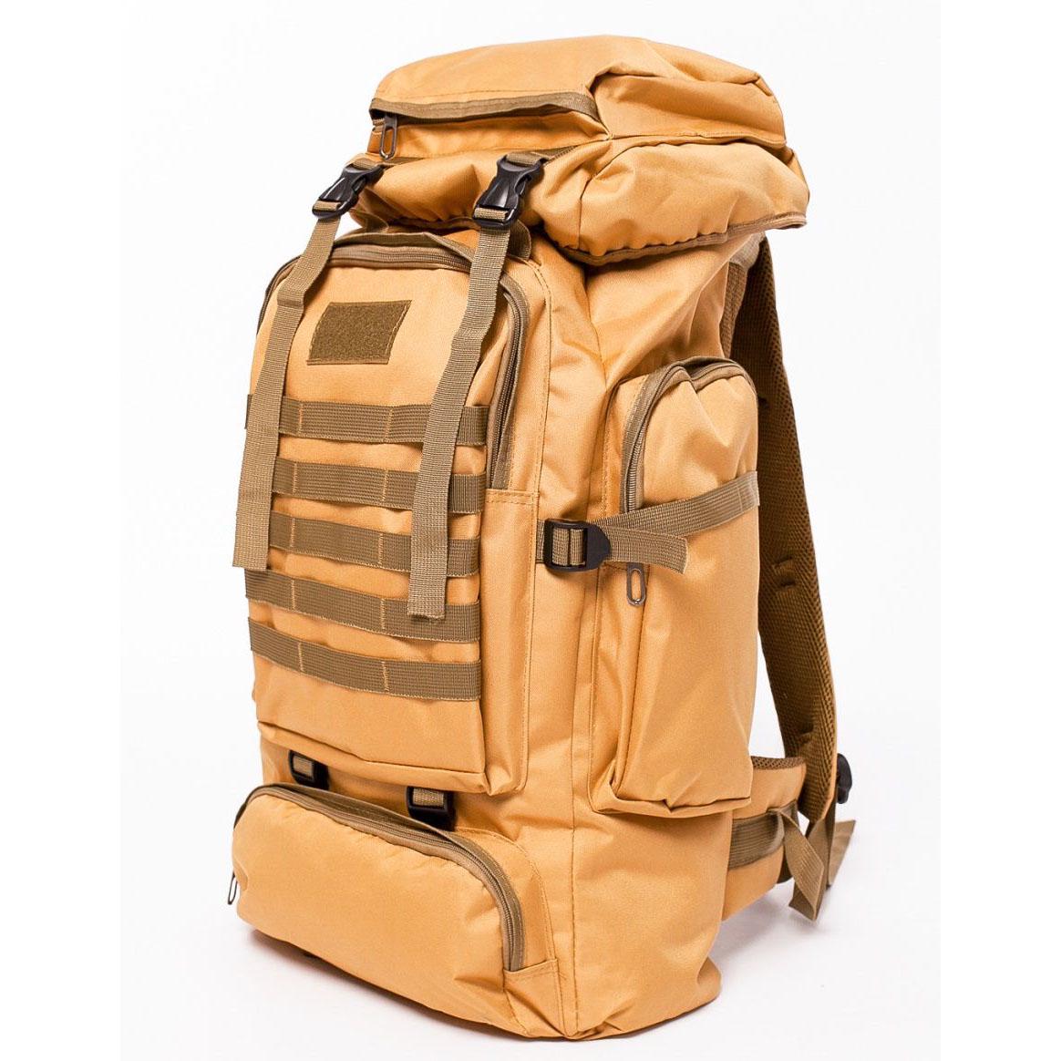 Рюкзак походный Light Tactic 1200D система Molle баул кордура 70 л 39x22x80 см Coyote (784779465) - фото 2