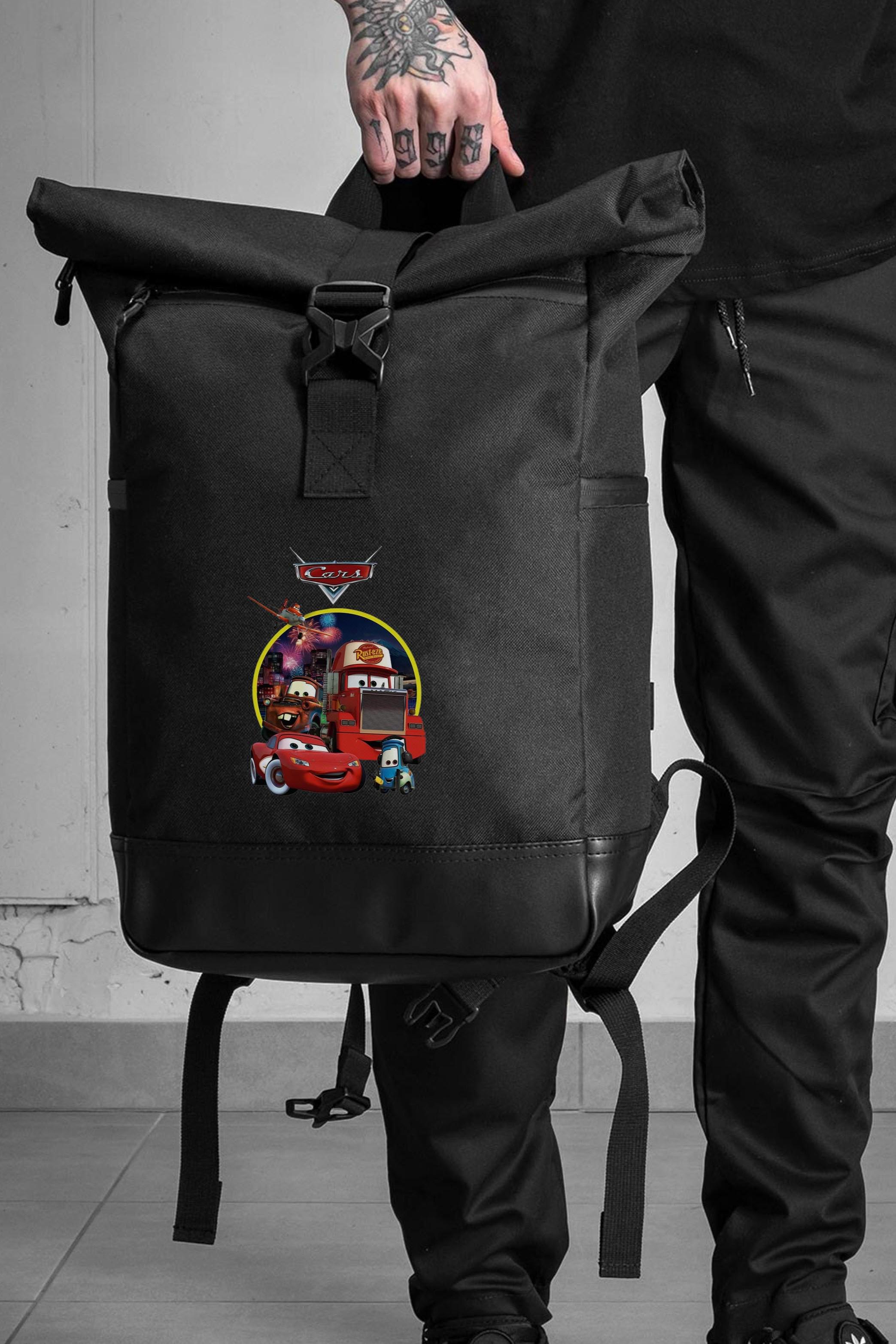 Роллтоп повседневный Without с принтом Тачки Black (8055274)