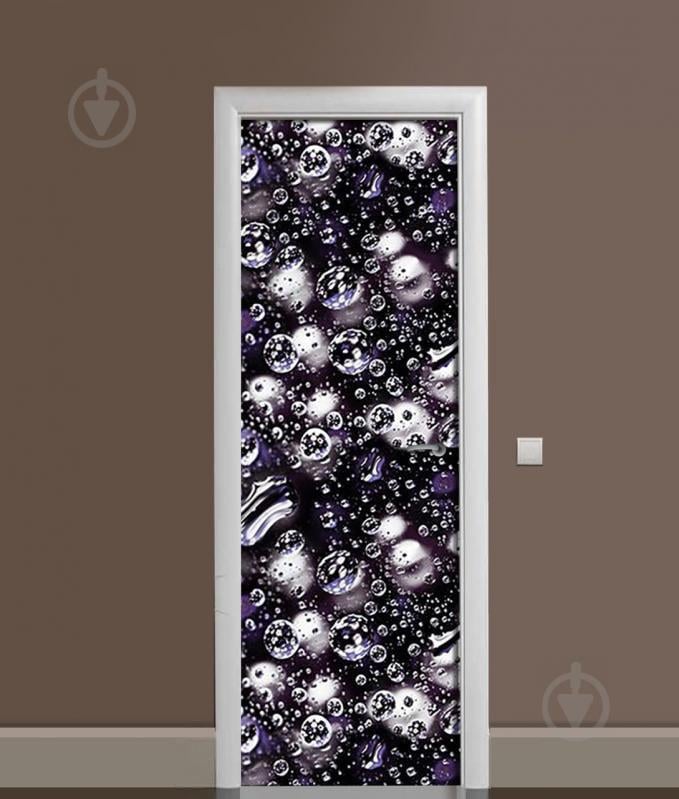 Наклейка на дверь Zatarga "Пузыри" 650х2000 мм виниловая 3Д наклейка декор самоклеящаяся Z181741dv