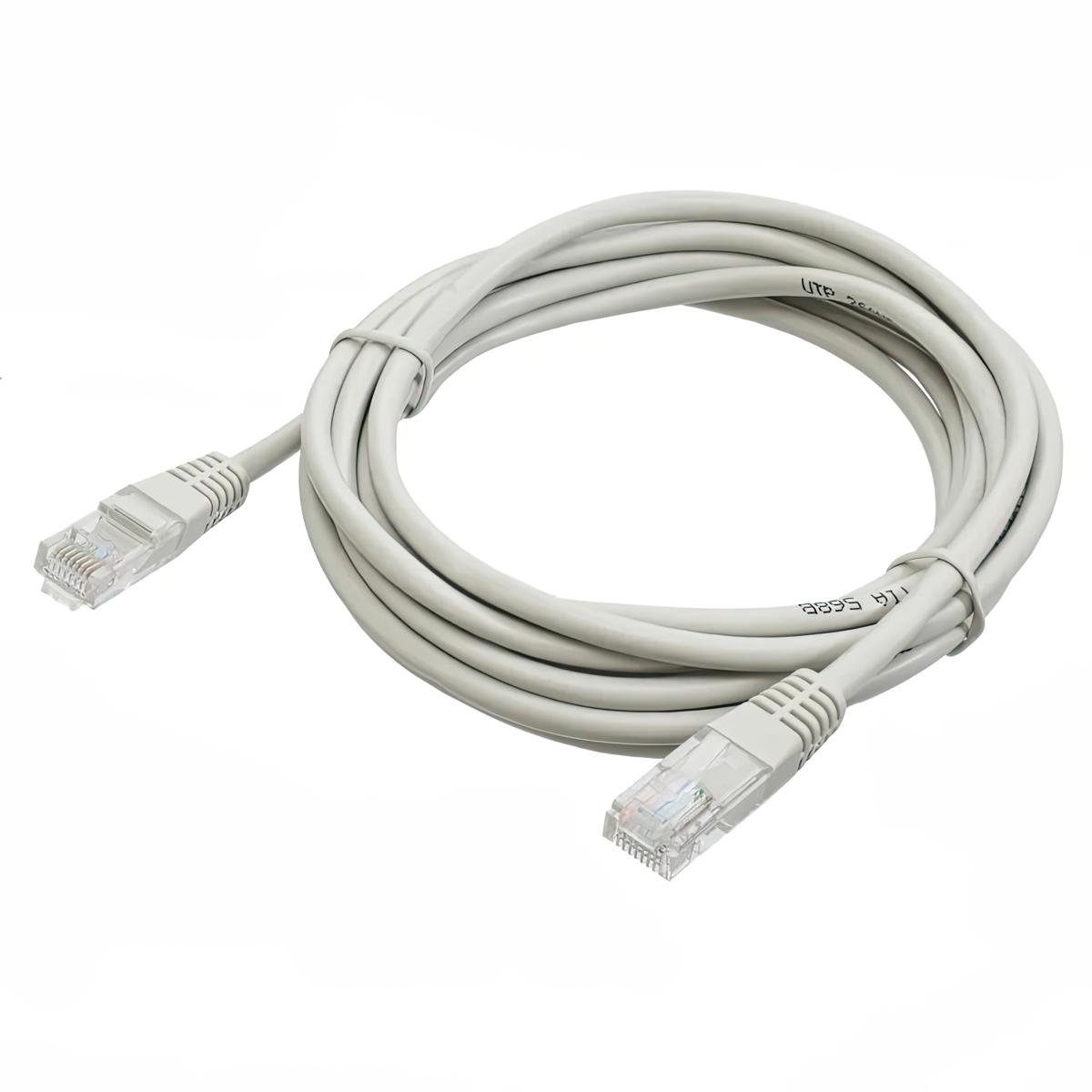 Кабель для интернета HX RJ-45 Cat 5E 145 см сетевой для интернета LAN Белый (1009900)