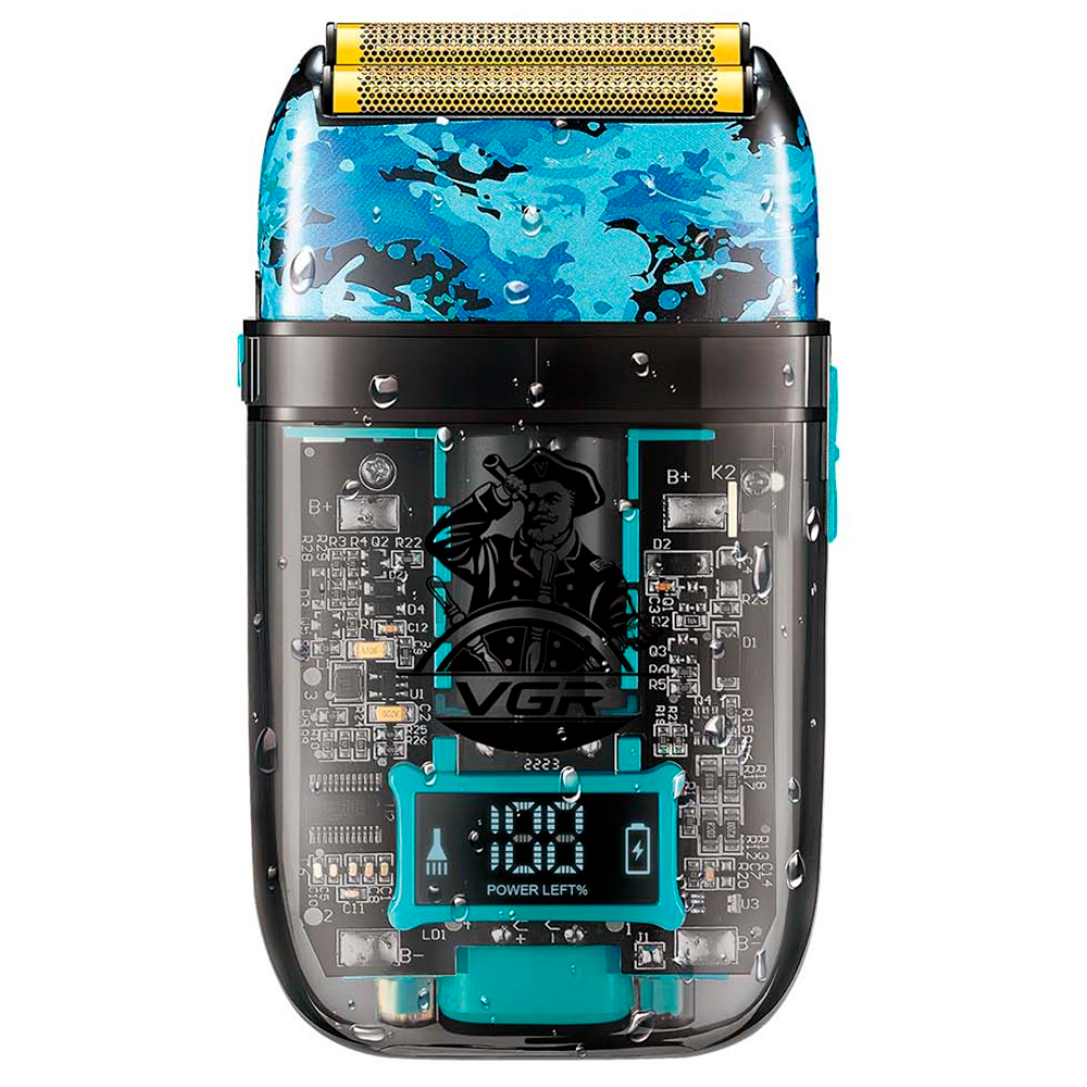 Электробритва VGR V-352 шейвер/двойное лезвие/IPX5/ LED дисплей