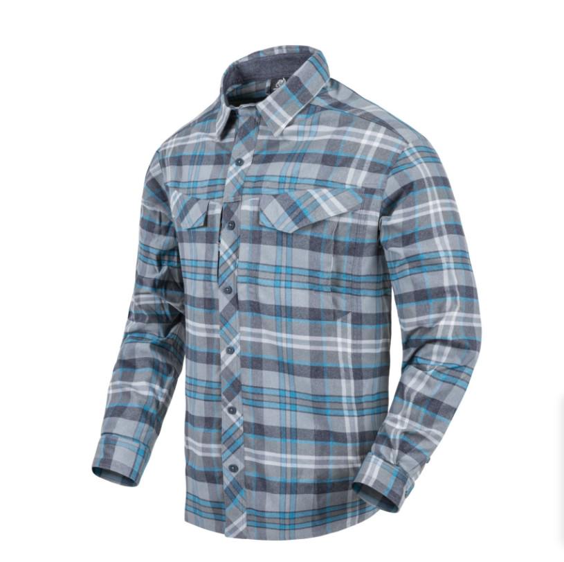 Сорочка Helikon-Tex Defender Mk2 Pilgrim Shirt XL Blue Plaid (59629742) - фото 1