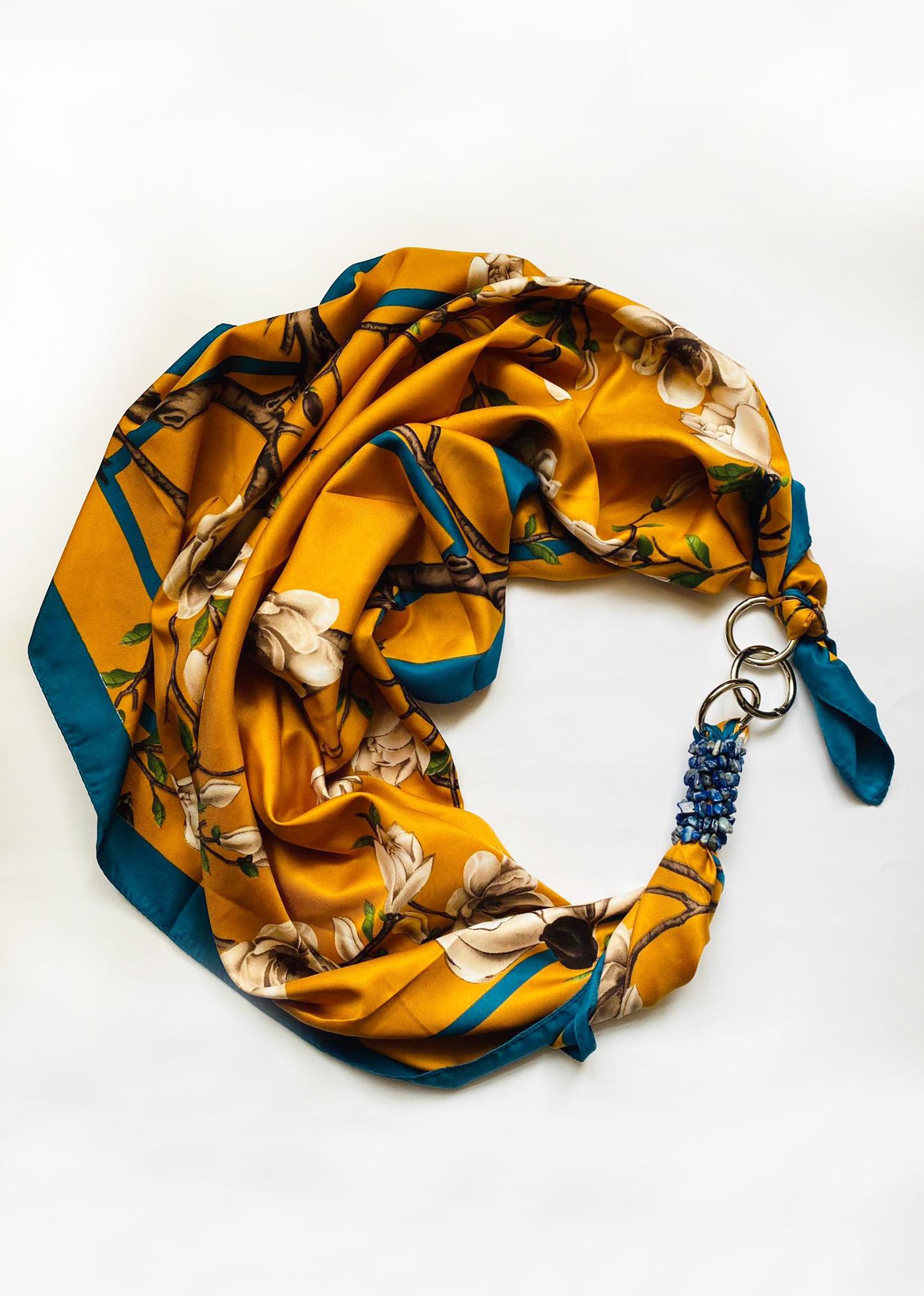 Дизайнерский платок My Scarf Осенний джаз (х-018)