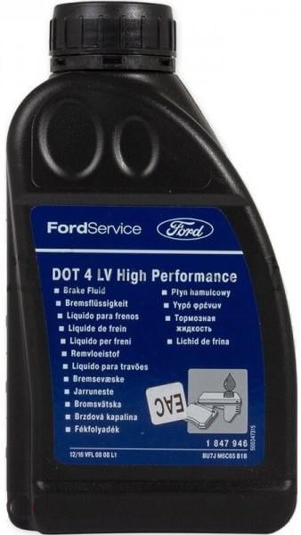 Тормозная жидкость Ford DOT 4 LV High Performance WSS-M6C65-A2 500 мл