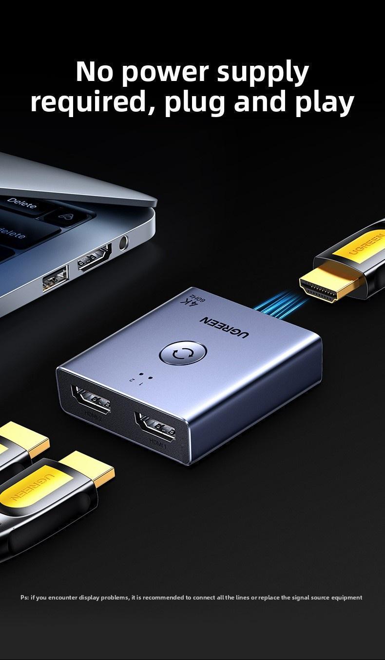 Перемикач HDMI Ugreen HDMI 2.0 4K Темно-сірий (55006) - фото 9