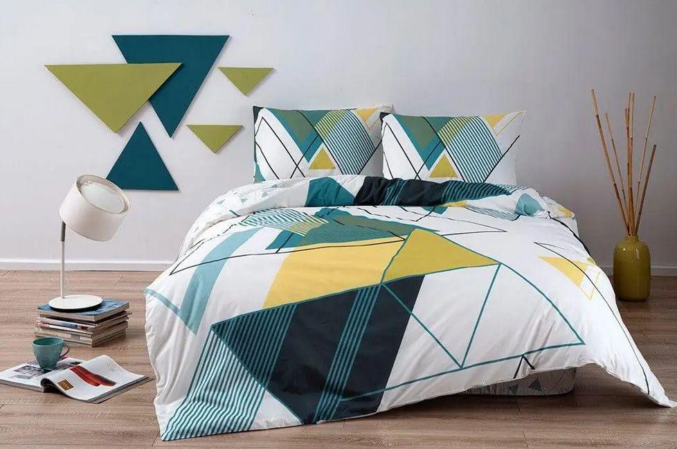 Постельное белье Tac Capel petrol ранфорс полуторное