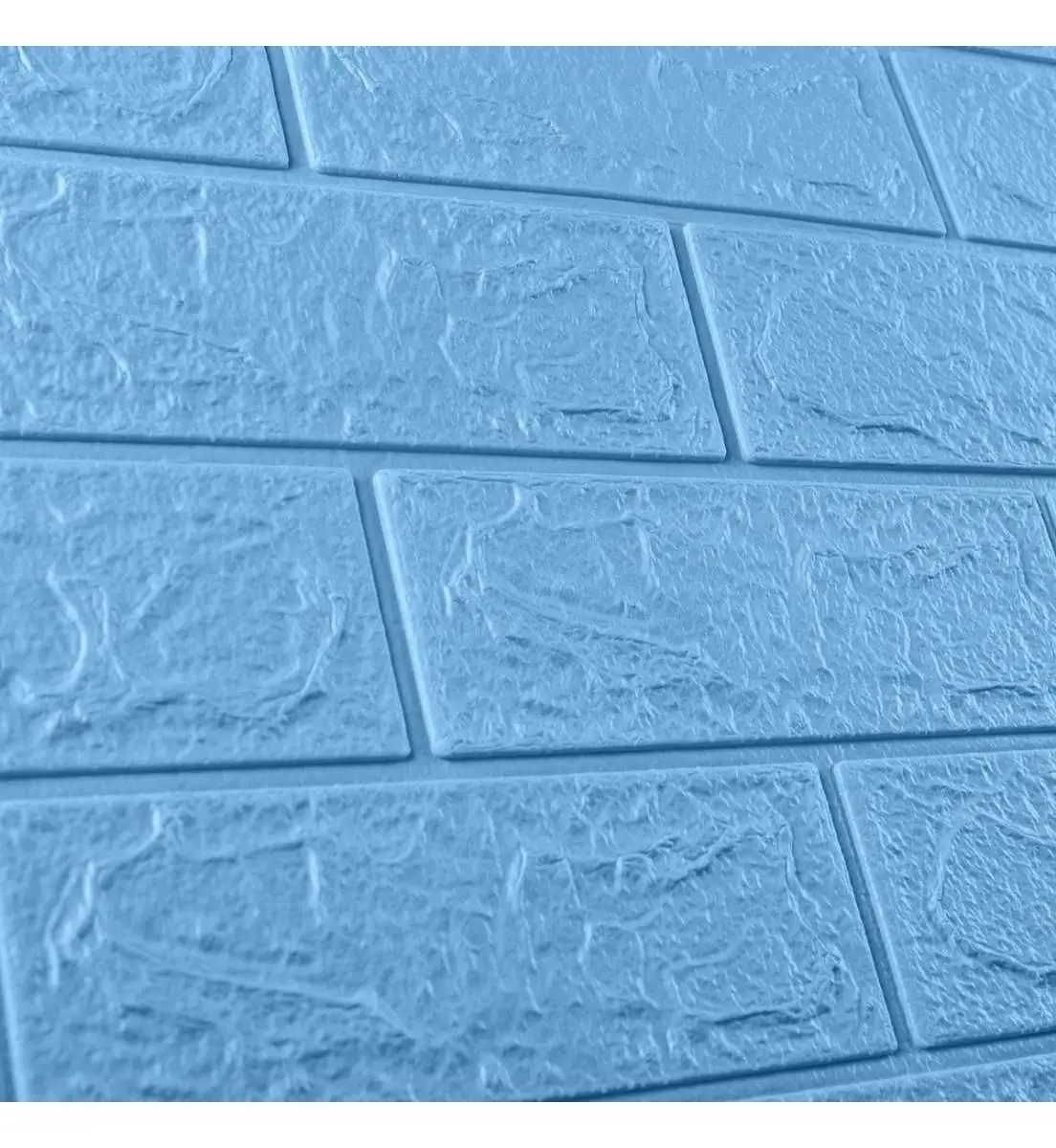 3D-панель декоративна самоклеюча під цеглу 700x770x3 мм Бірюза (BN3-025) - фото 2