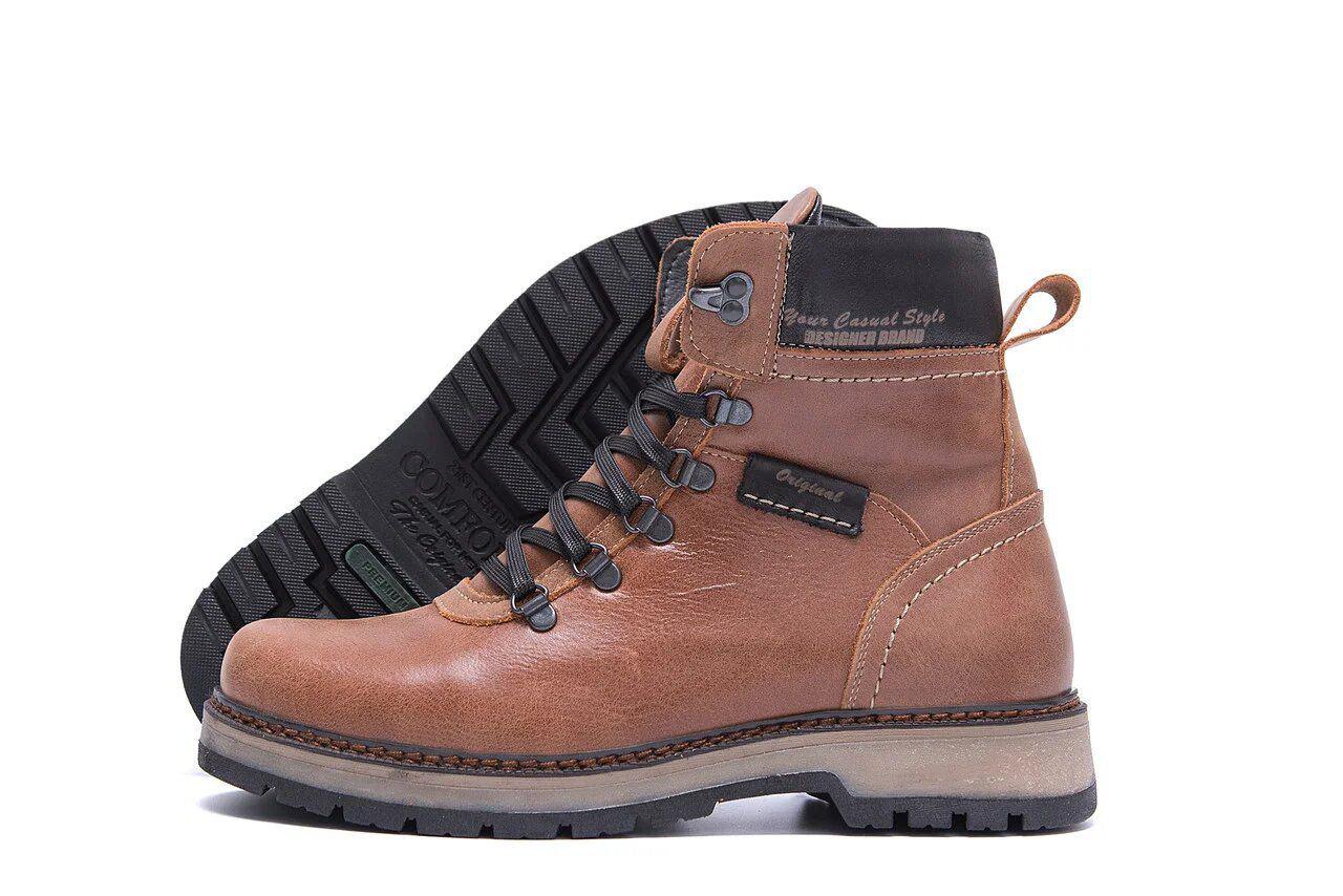 Сапоги мужские зимние кожаные ZG Military Style р. 40 26 см Коричневый (28546176) Сапоги мужские зимние кожаные ZG Military Style р. 40 26 см Коричневый (28546176)