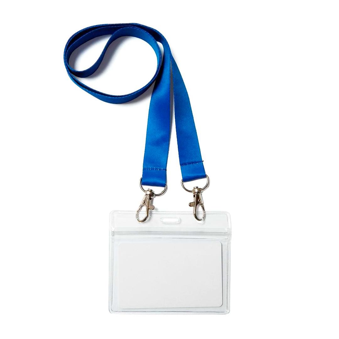 Бейдж с шнурком Ardix BS-09 95х80 мм 10 шт. Синий (07-020-BL)