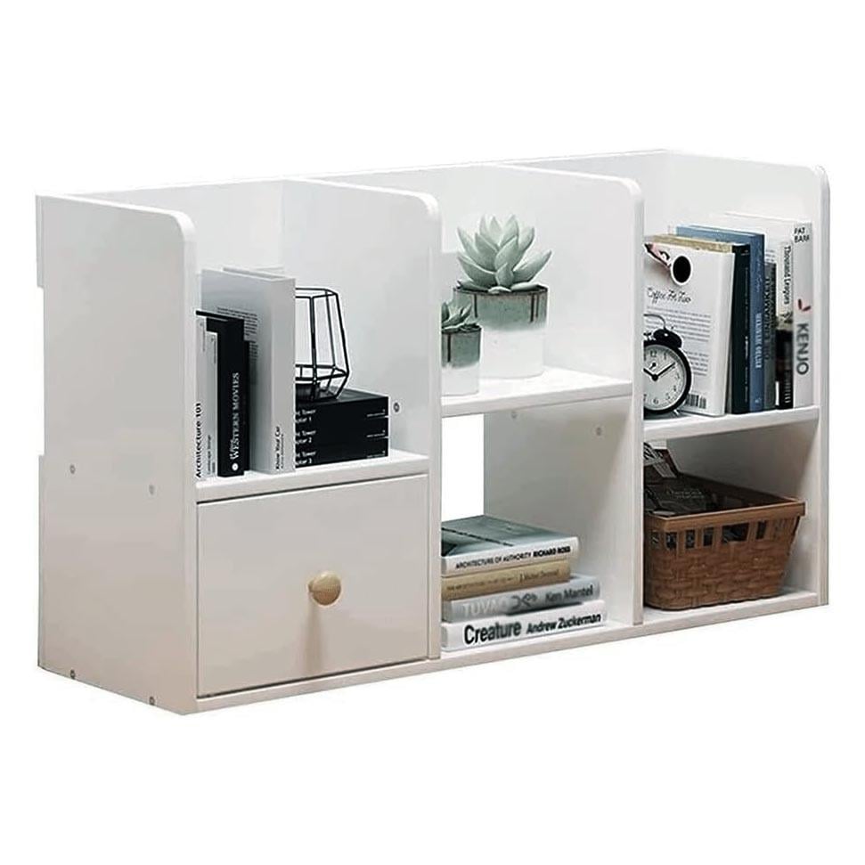 Полка-надстройка настольная из дерева Ализора зефир (АКД-008120)