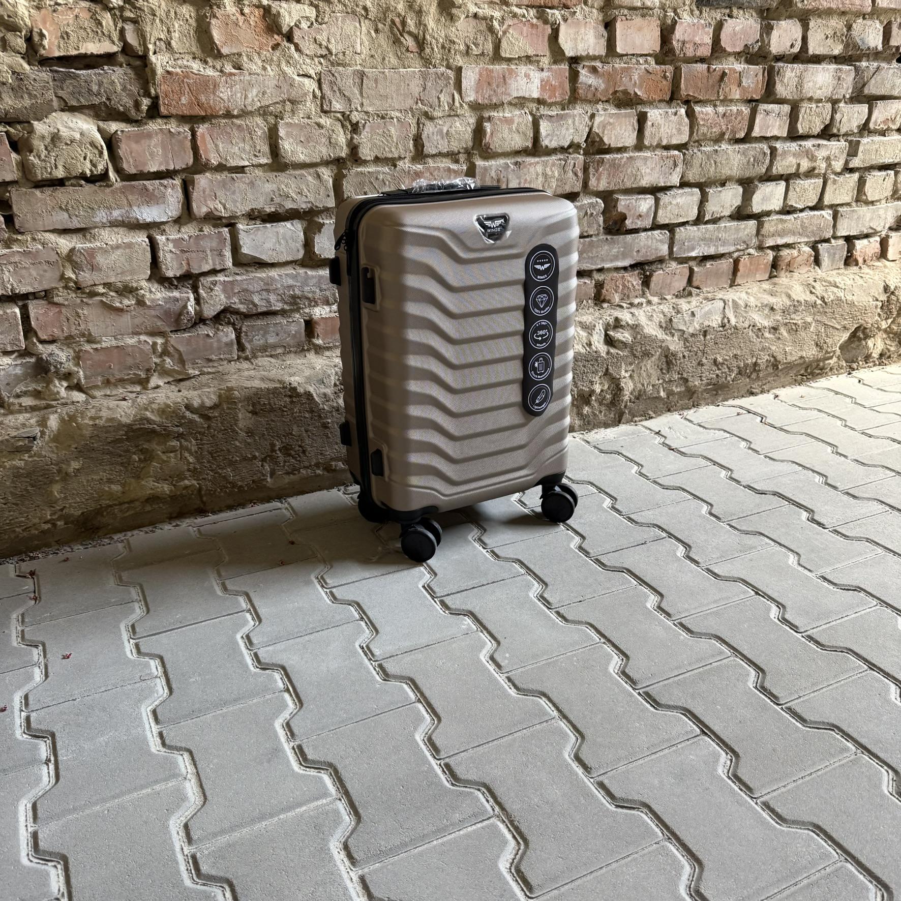 Валіза Wings PEA01 дорожня S Шампань (26557745) - фото 3 Валіза Wings PEA01 дорожня S Шампань (26557745) - фото 3