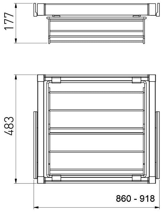 Полиця для взуття GTV Elite з дотягом повного висуву 900 мм Графіт (WG-POBUW90-60) - фото 4 Полиця для взуття GTV Elite з дотягом повного висуву 900 мм Графіт (WG-POBUW90-60) - фото 4