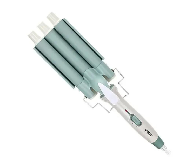 Плойка хвиля професійна потрійна для завивки волосся з щипцями (VGR-595)