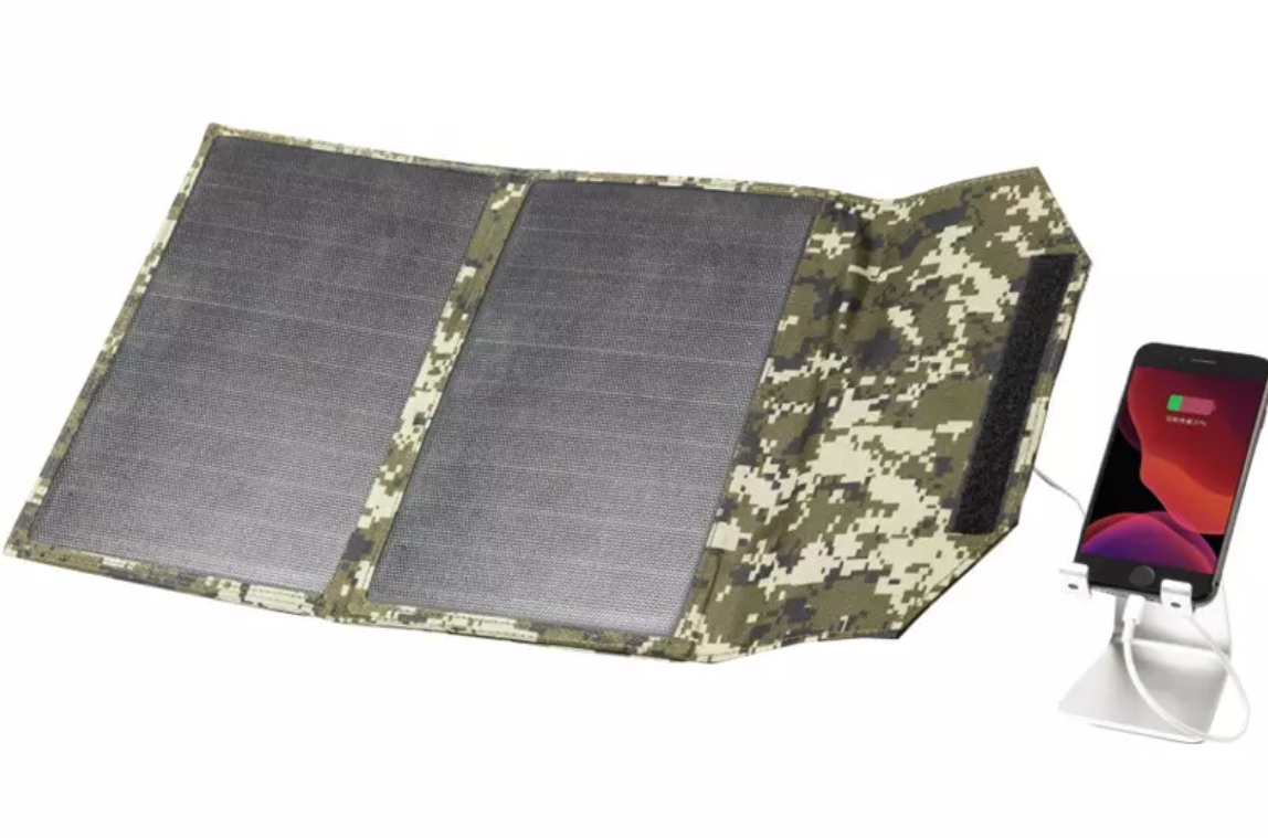 Солнечное зарядное устройство Dasolar 20W 2xUSB/1хType-C PD Camouflage - фото 5