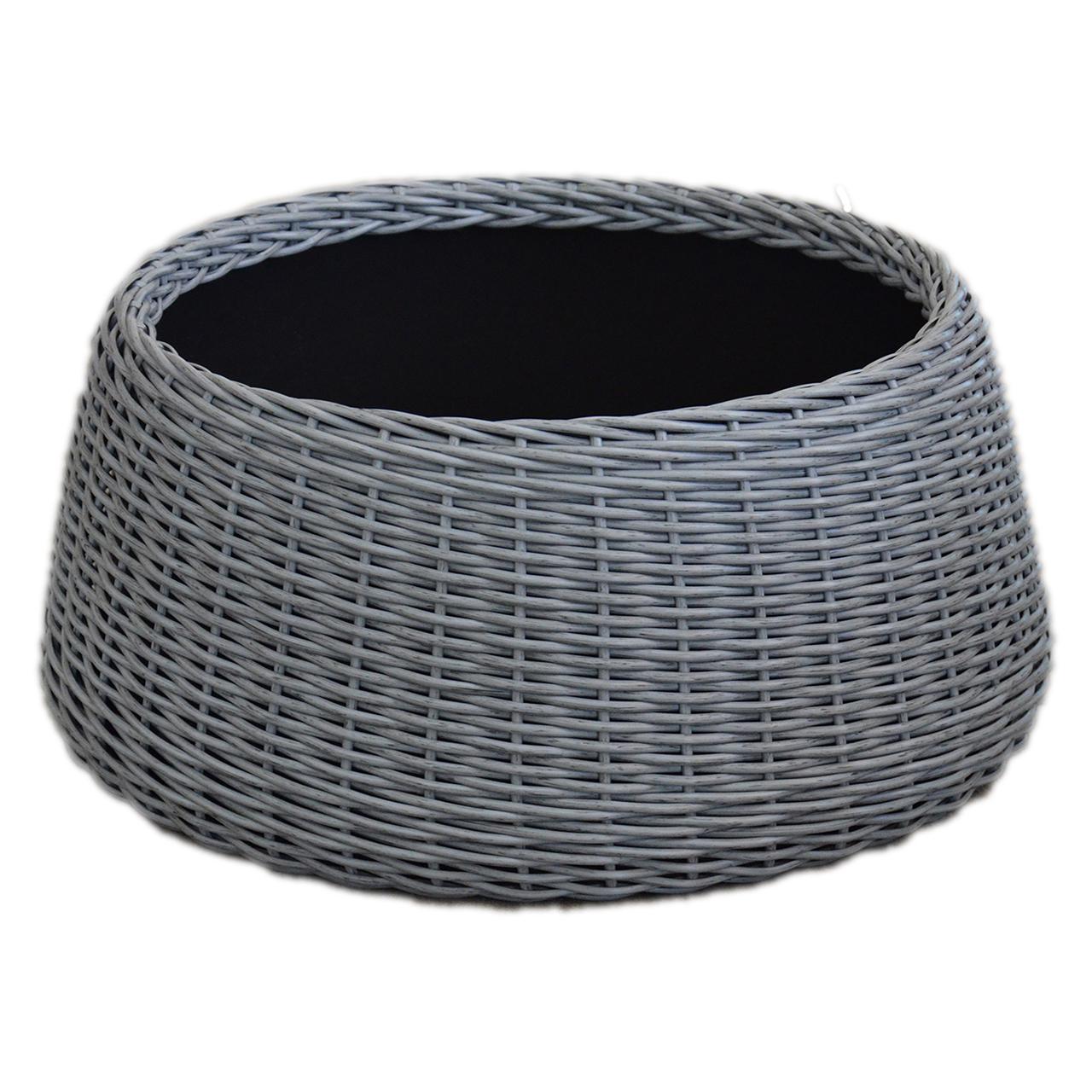 Подставка-юбка под елку плетеная из искусственного ротанга/ручной работы XL Серый (23296113)