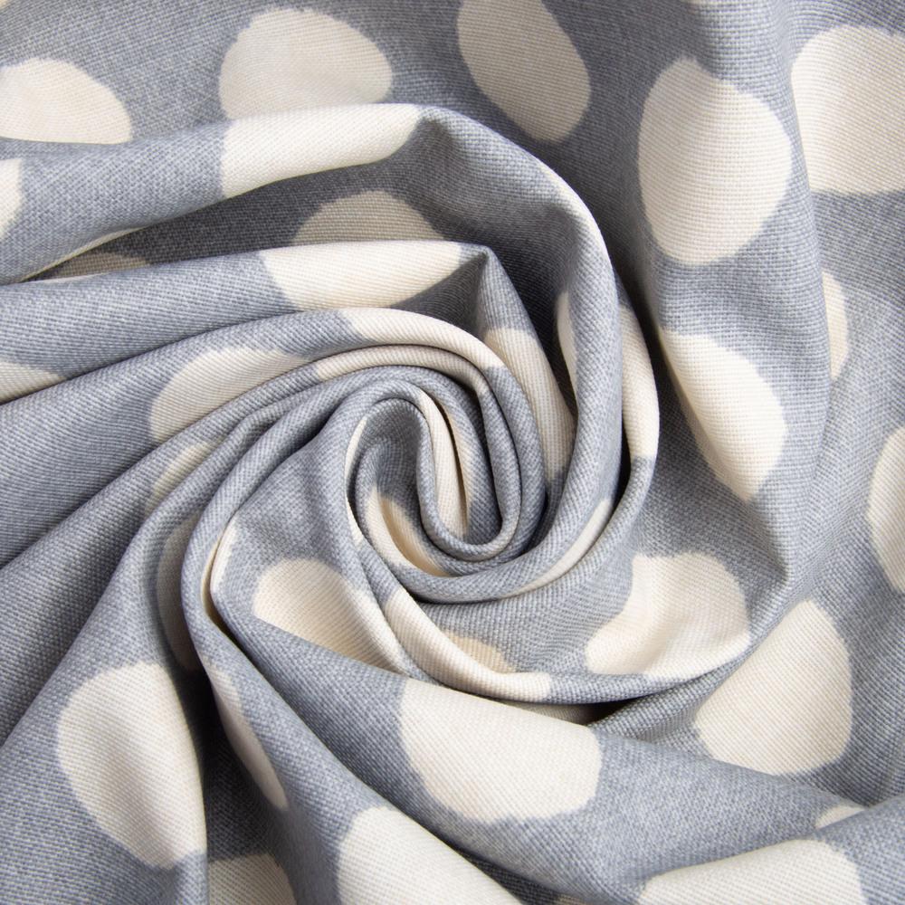 Тканина декоративна бавовна V-06 Горошок з водовідштовхувальним просоченням Сірий (25545)