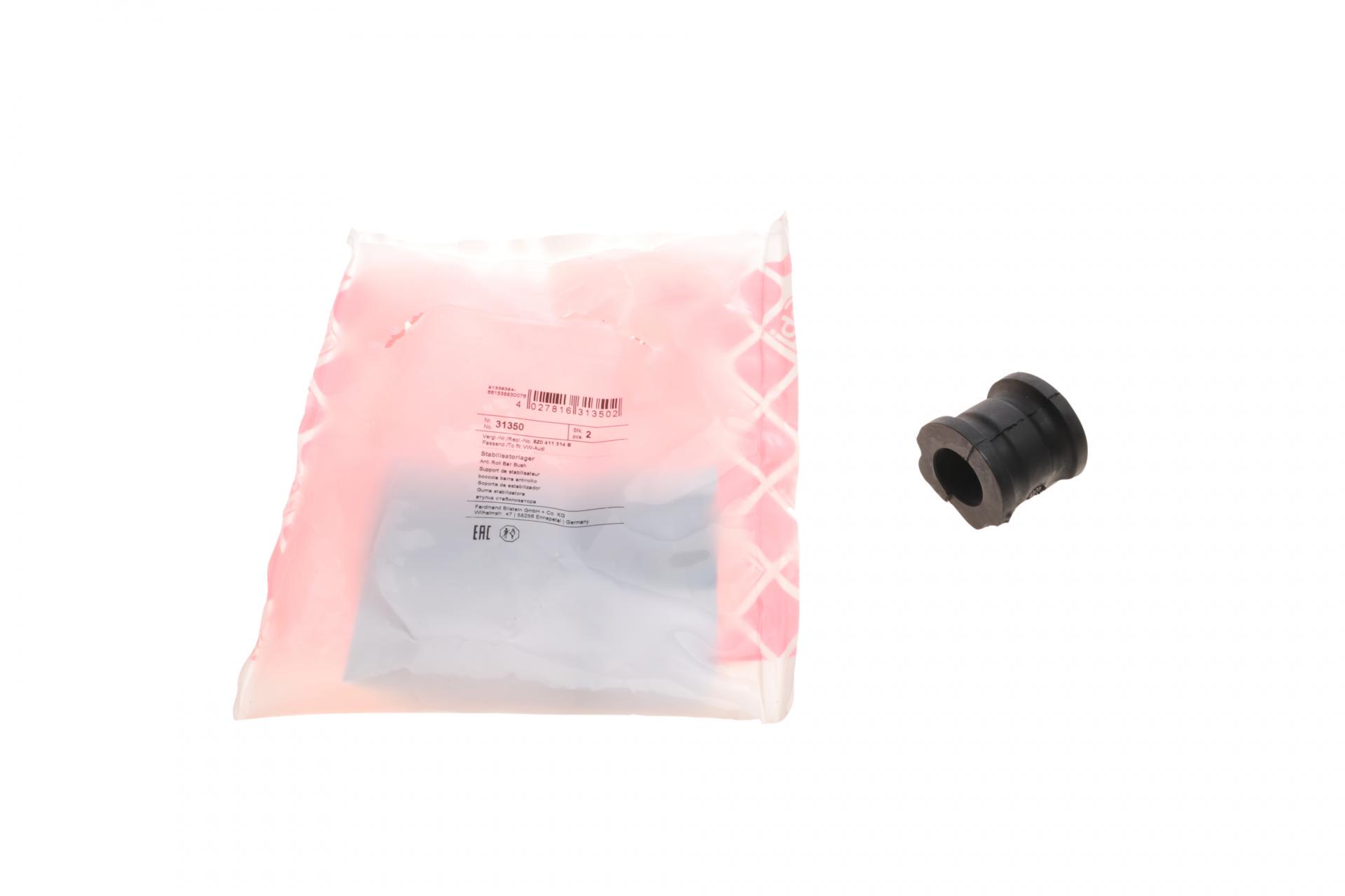 Втулка стабілізатора переднього FEBI BILSTEIN VW Polo/Skoda Roomster/Fabia 99- d 20,8 мм (31350)