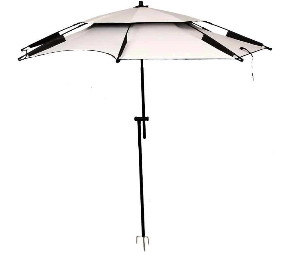 Зонтик садовый регулируемый MH-5470BG антивитер с наклоном 2 м - фото 1