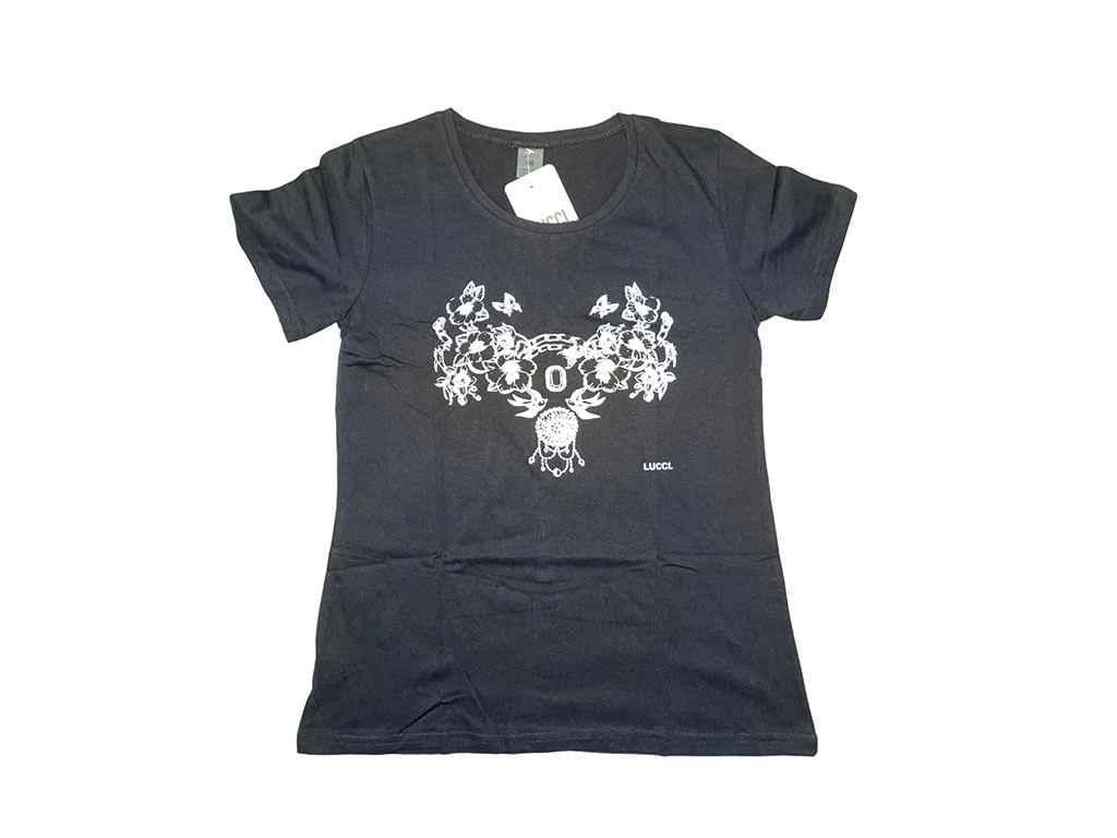 Футболка женская Трикомир 070120012 Цветы LUCCI р. 46 Черный (21664133)