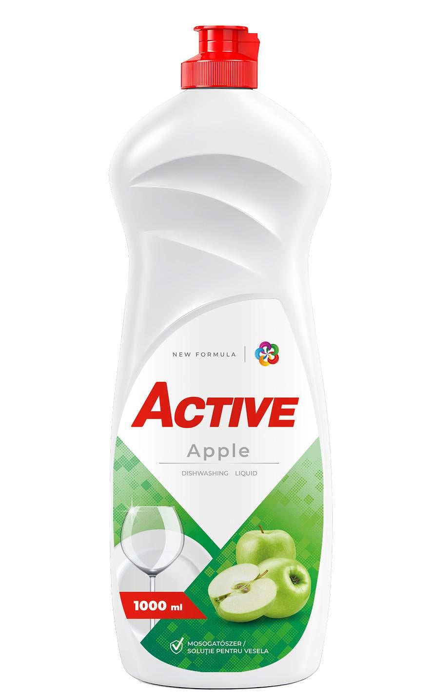 Гель для мытья посуды Active Зеленое яблоко 1 л (hx-47154)