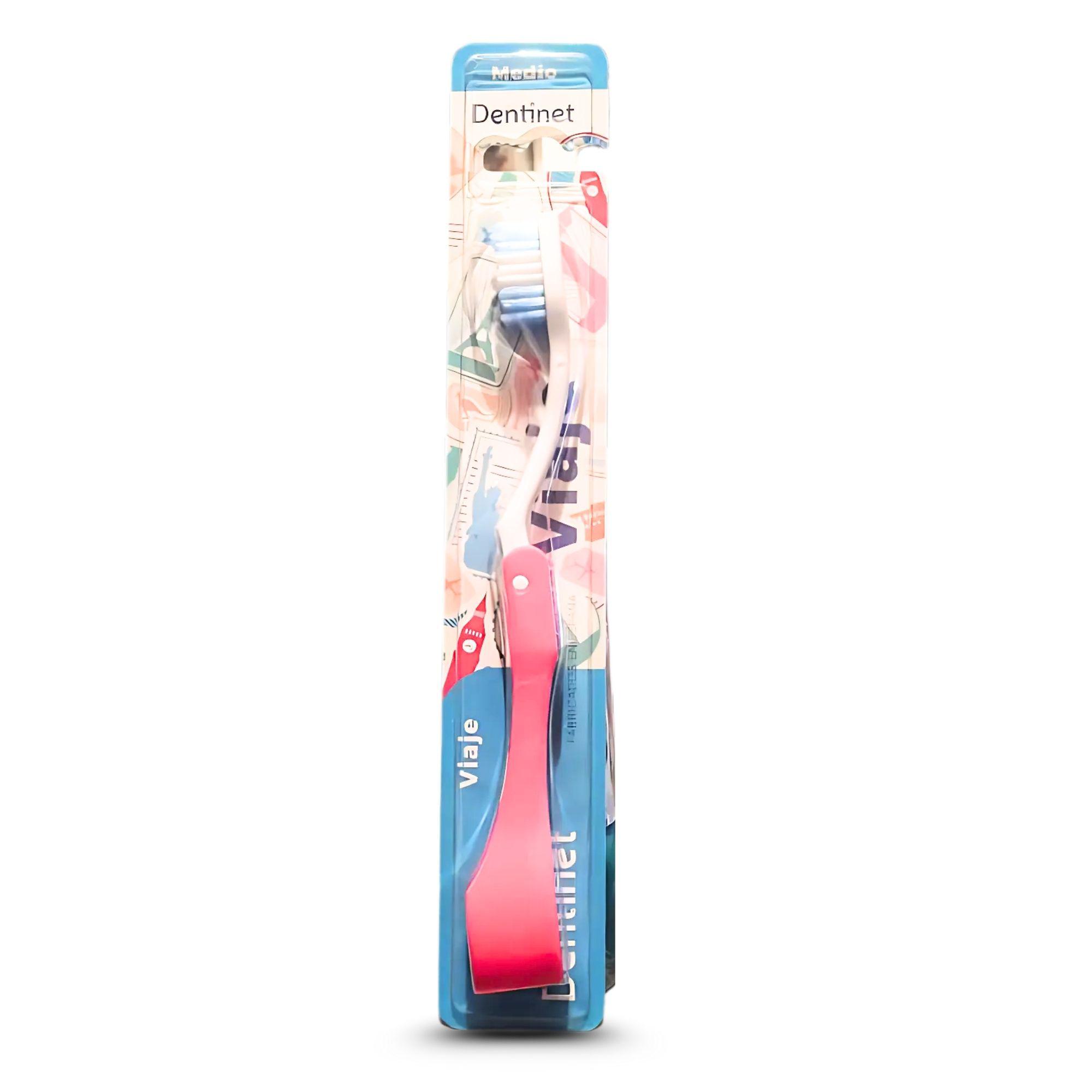 Зубная щетка складная Dentinet Viaje Розовый