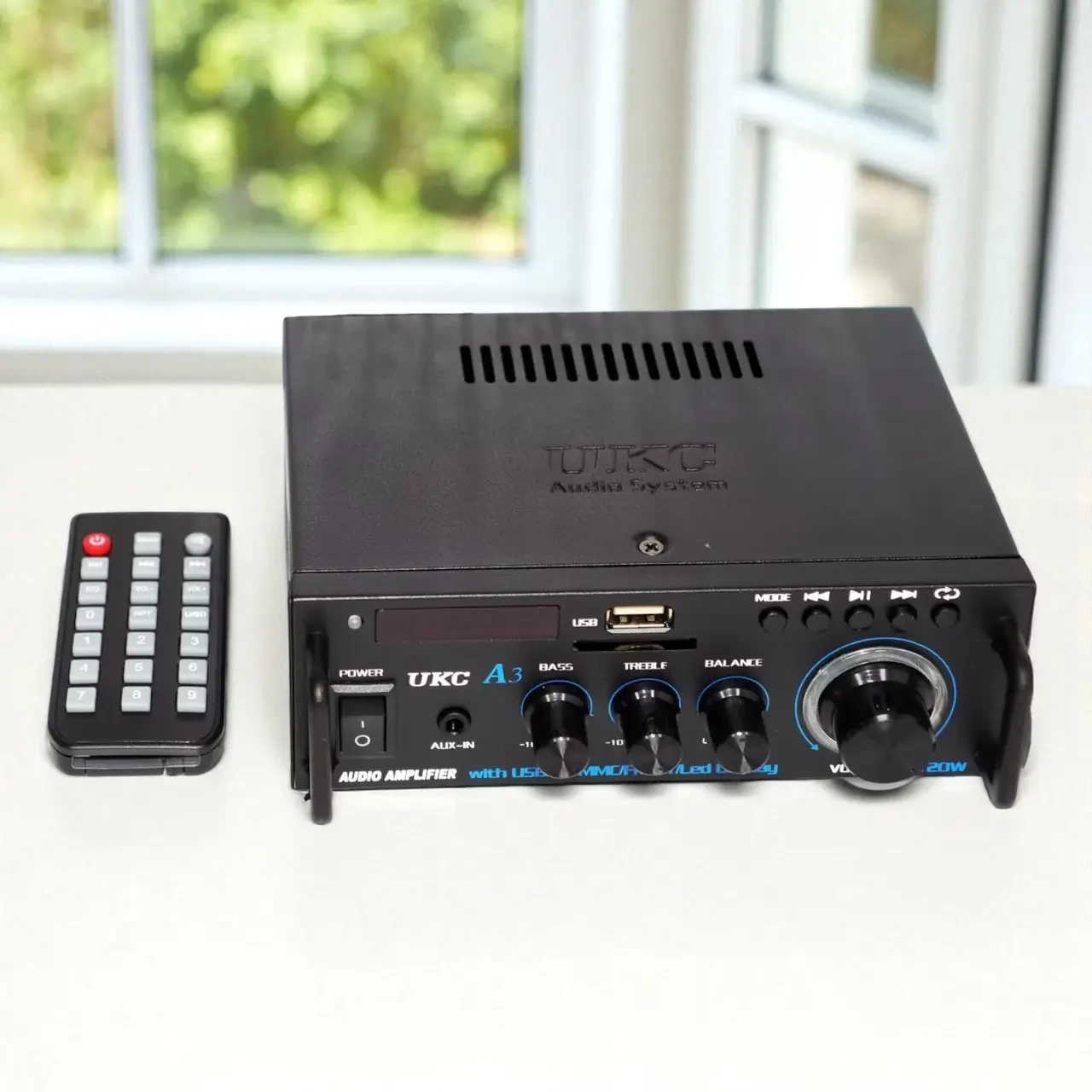 Підсилювач UKC A3 2x120 Вт з Bluetooth USB SD і FM радіо (10261) - фото 5