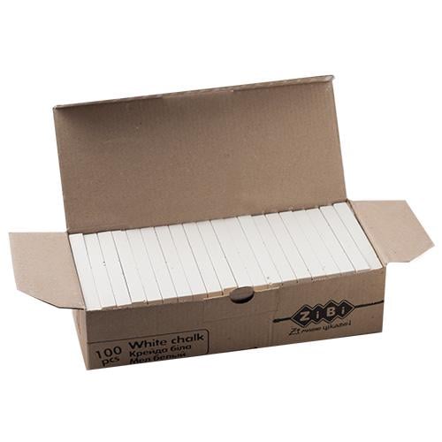 Крейда біла ZiBi квадратна 100 шт. (ZB.6712-12)