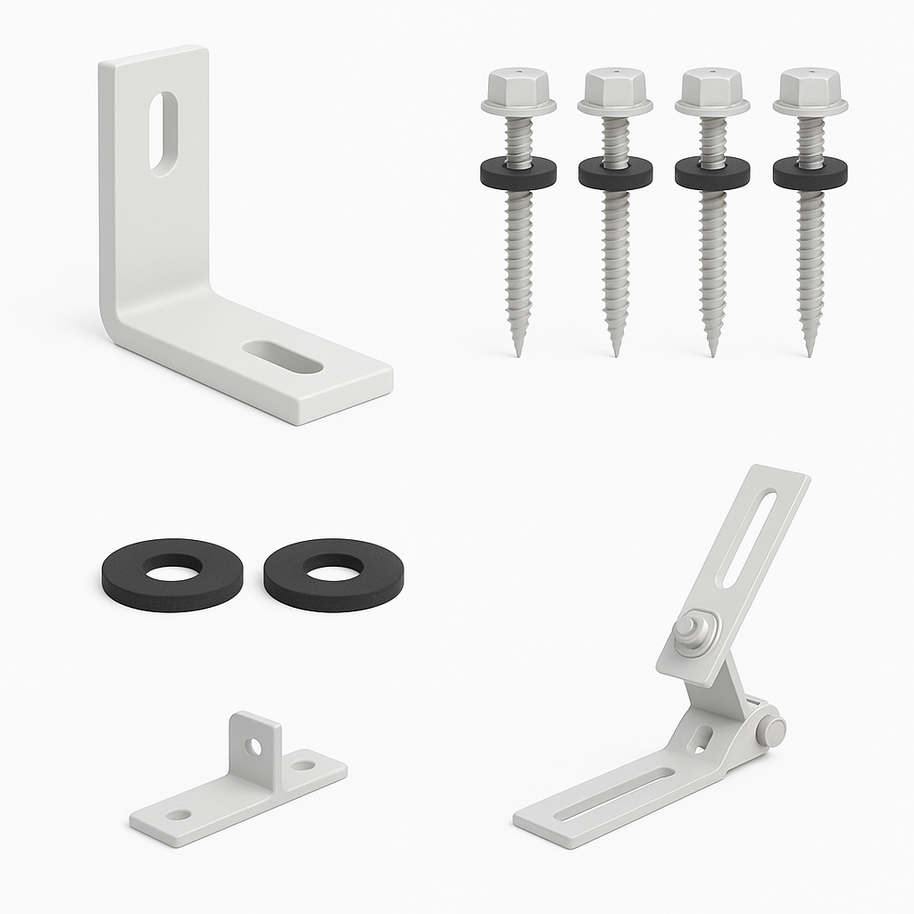 Комплект для крепления солнечных панелей StringSetter SS-XL-M 02 к металлочерепице/шиферу Белый (27917981)