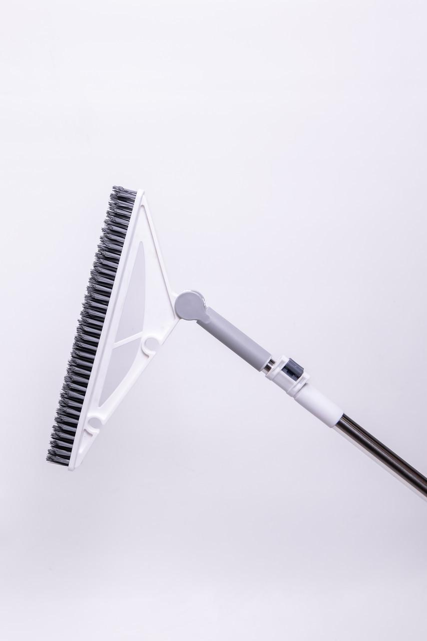 Швабра треугольная с металлической ручкой и резиновой кромкой для плитки/ламината - фото 3