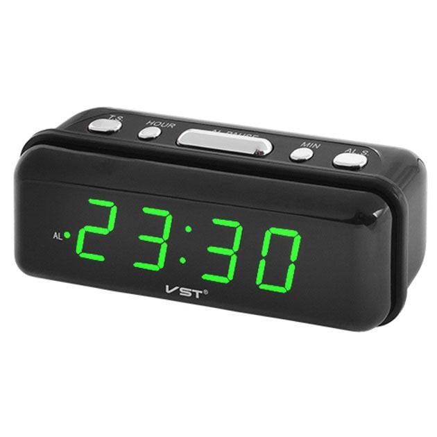 Часы с салатовой подсветкой (VST-738-4)