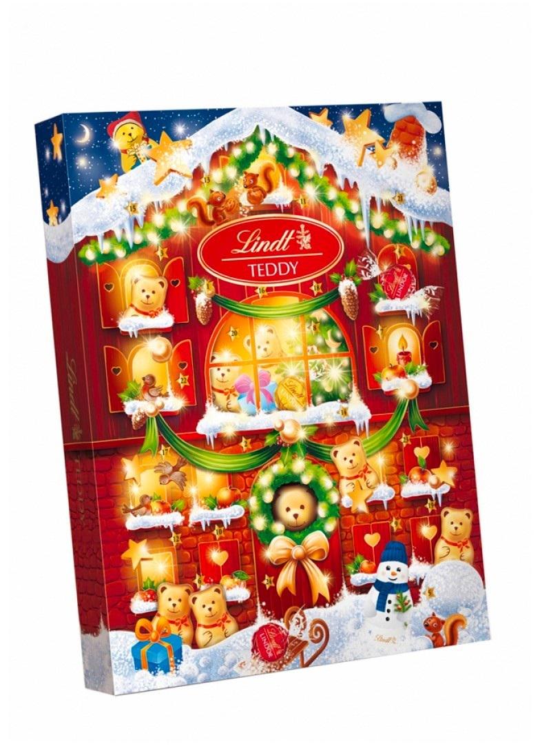 Адвент календарь LINDT Мишка Тедди с конфетами 128 г