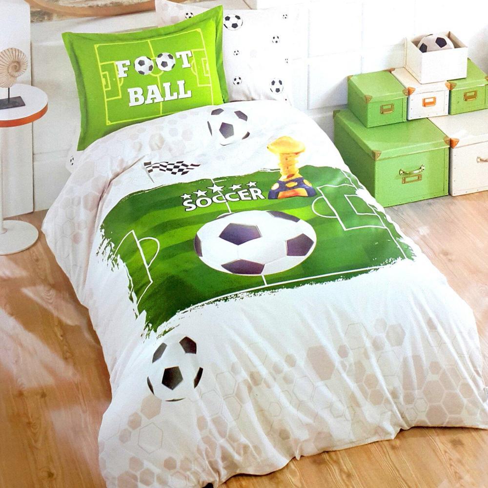 Комплект постельного белья Cotton area подростковый Glasy Soccer ранфорс TS2994 (DR013103)