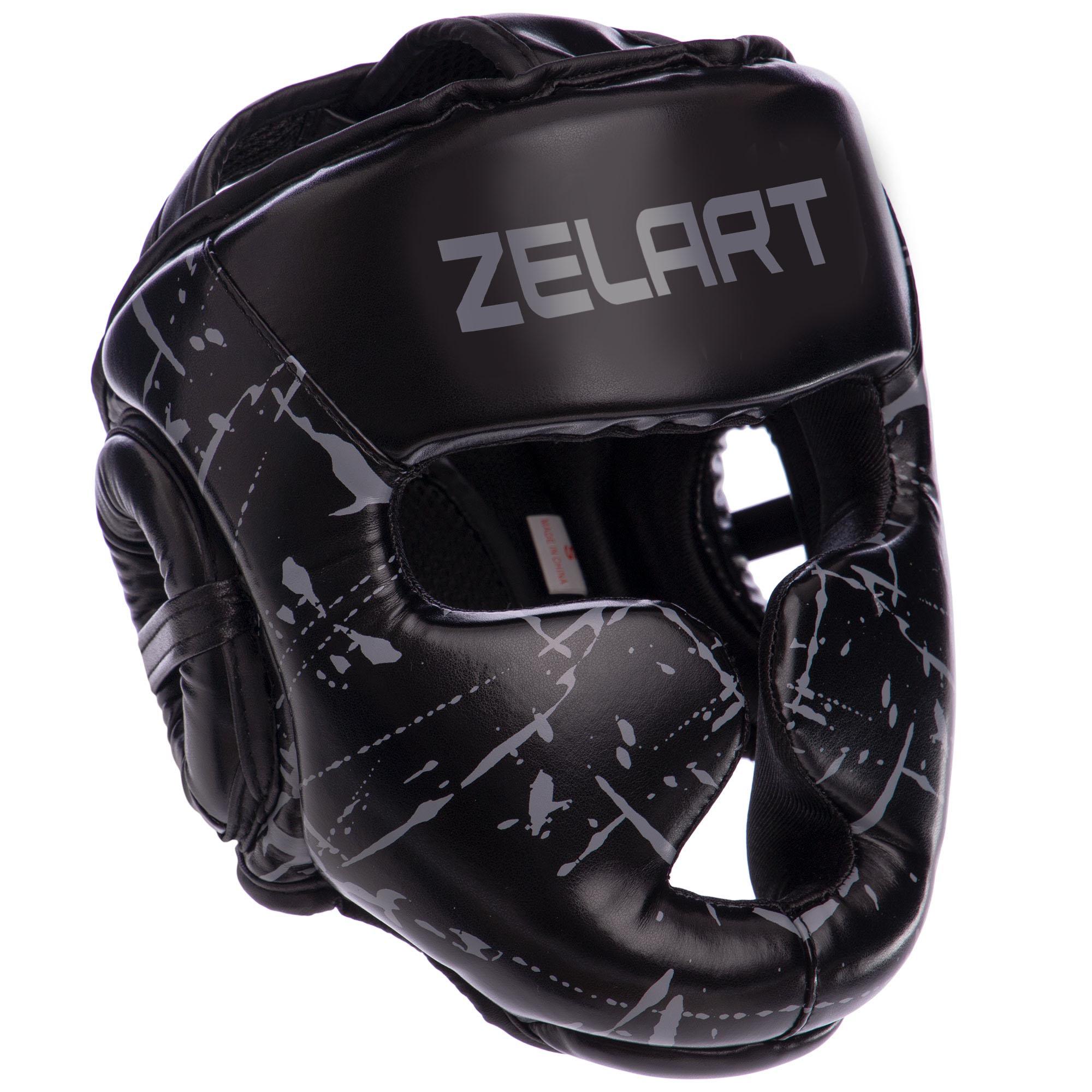Шлем боксерский детский с полной защитой Zelart BO-0394 S Черный (33228920)