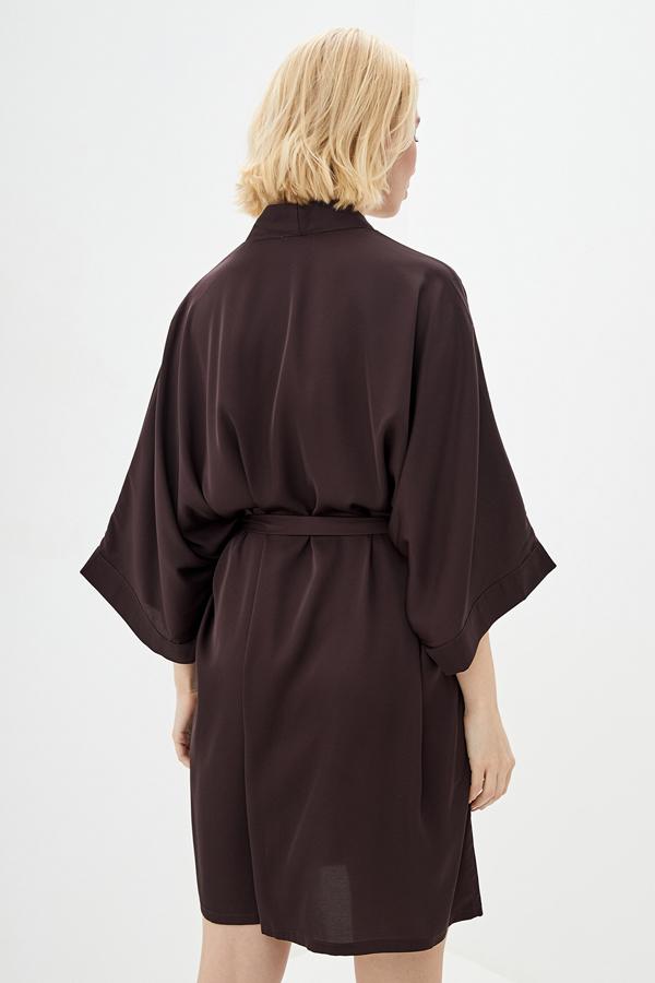 Халат шелковый Forli Flavor ONE Chocolate (SH0006-08-04_ONE) - фото 3 Халат шелковый Forli Flavor ONE Chocolate (SH0006-08-04_ONE) - фото 3
