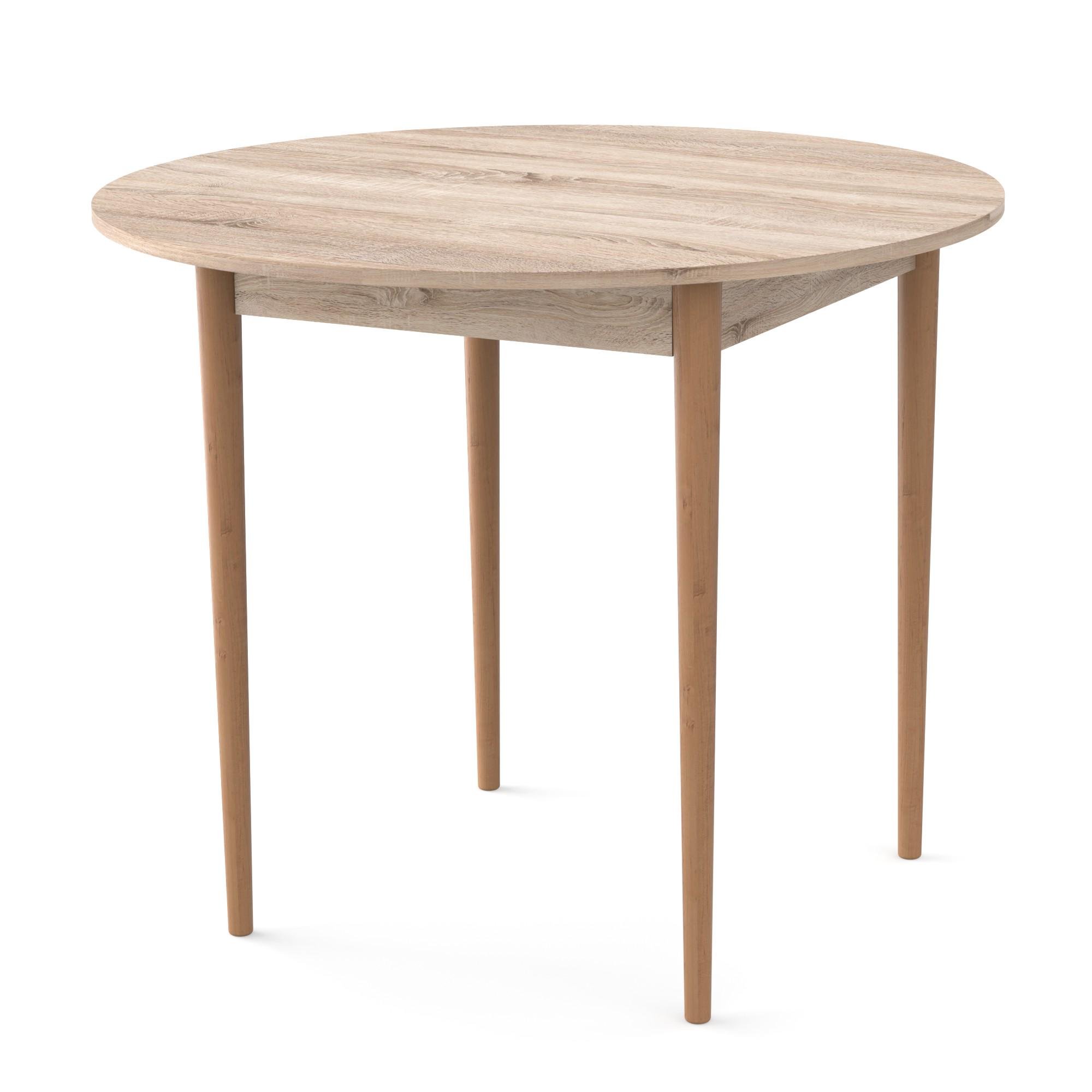 Стол круглый Неман Дерил Дуб сонома/Лак (558991)