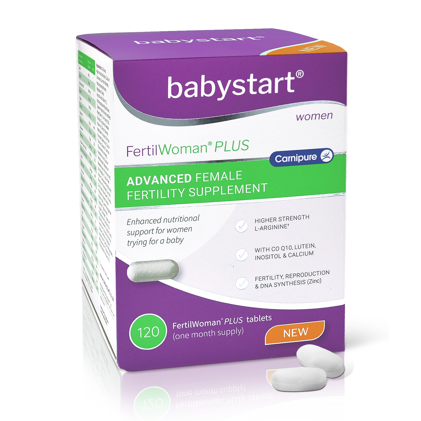 Таблетоки Fertil Woman Plus для улучшения женской фертильности 120 шт.