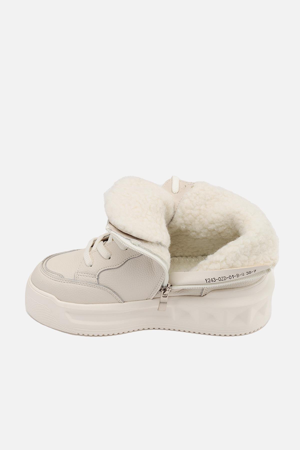 Кеди жіночі ЦБ-00248349 р. 38 Молочний (SKT000989117) - фото 6 Кеди жіночі ЦБ-00248349 р. 38 Молочний (SKT000989117) - фото 6