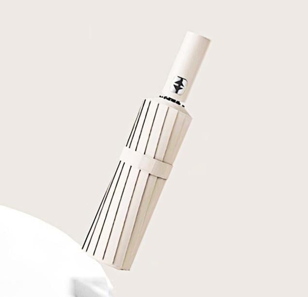 Парасолька складна автомат 18552 105 см Молочний (5010848)