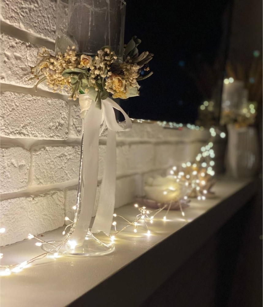 Гирлянда светодиодная роса Фейерверк 10 м от USB и сети 220V с пультом 500 LED 8 режимов IP44 Теплый белый - фото 7 Гирлянда светодиодная роса Фейерверк 10 м от USB и сети 220V с пультом 500 LED 8 режимов IP44 Теплый белый - фото 7