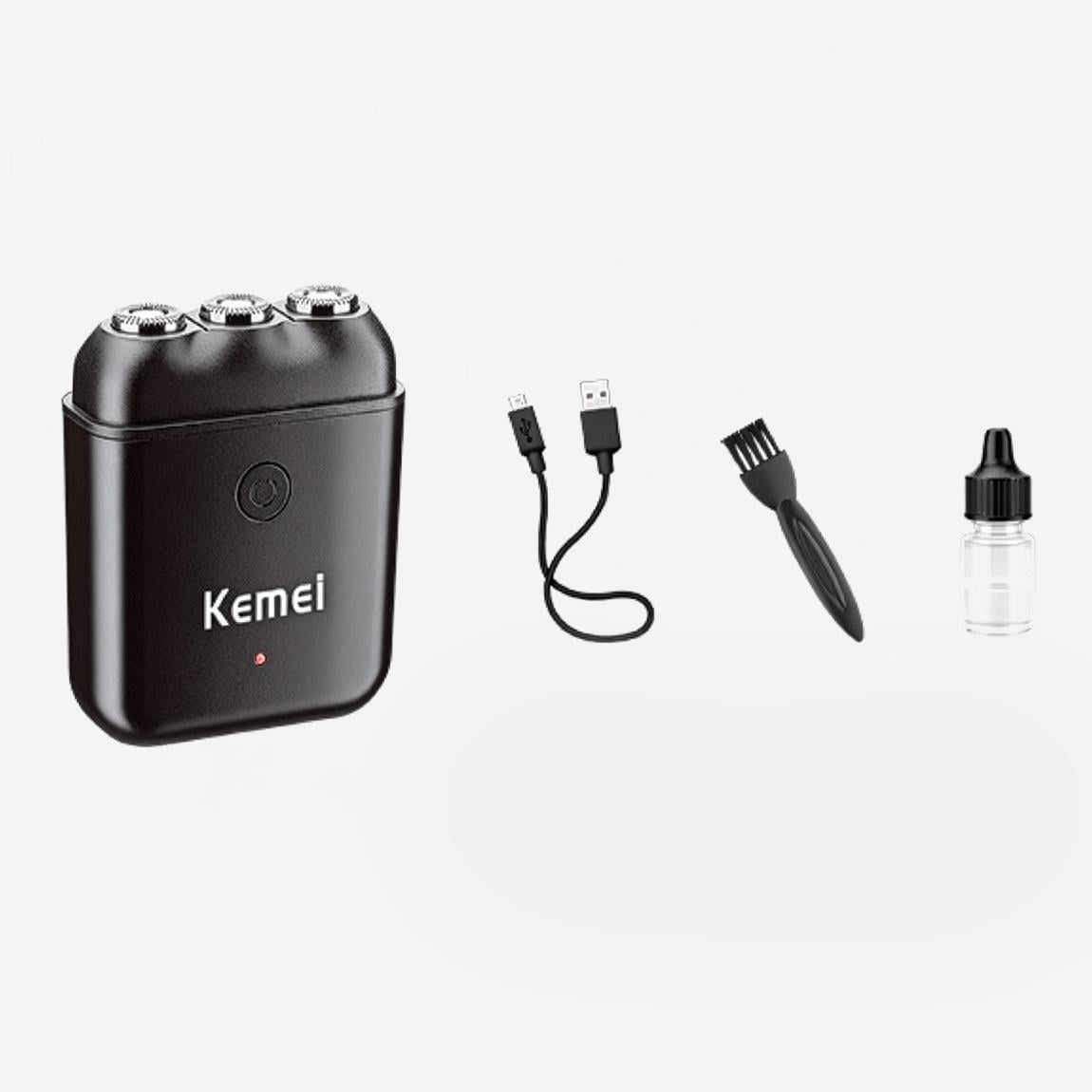 Роторная электробритва Kemei KM-1005 с USB-зарядкой водонепроницаемая IPX7