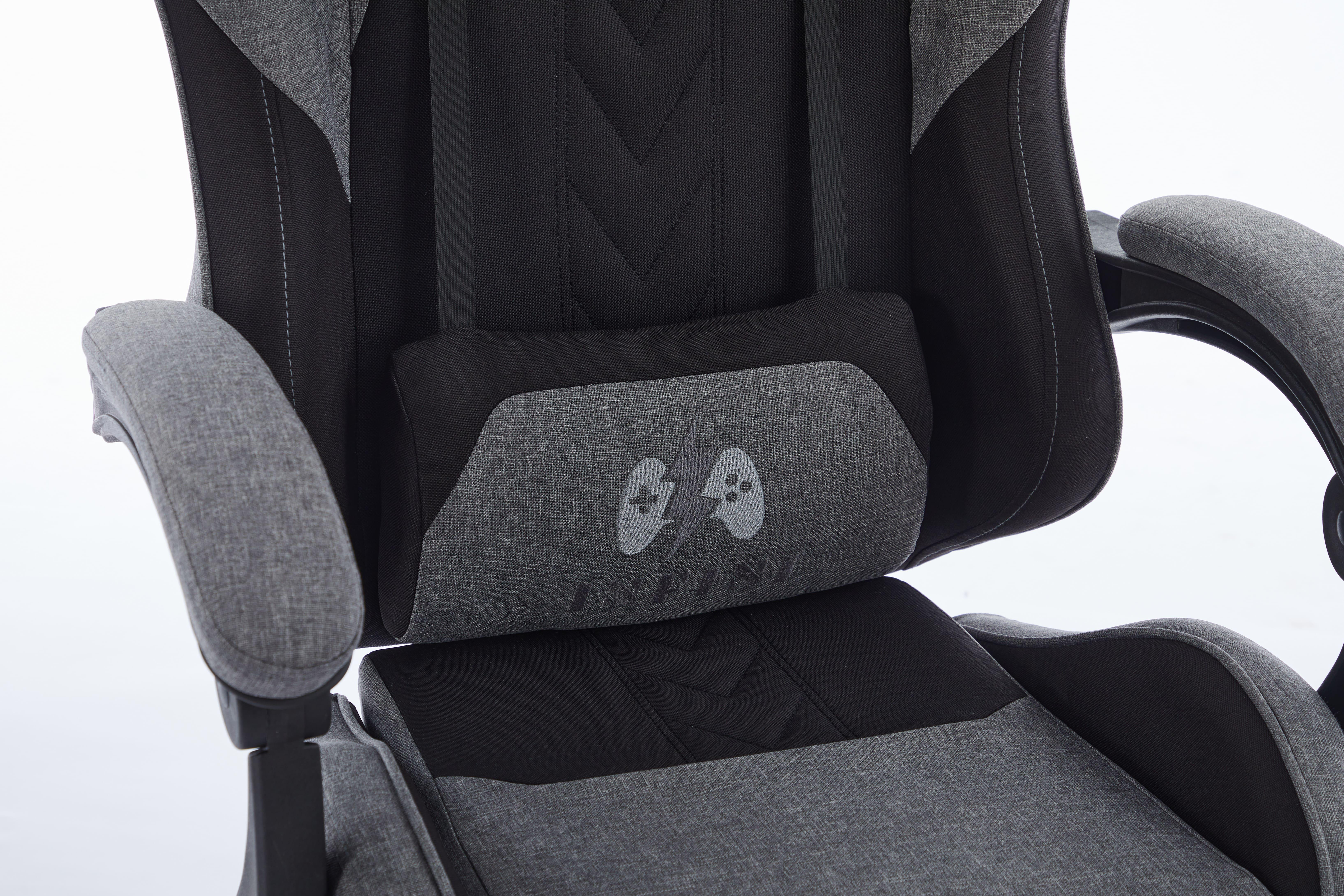 Комп'ютерне крісло з тканини INFINI ThrustX Графітовий/Чорний (23505640) - фото 10
