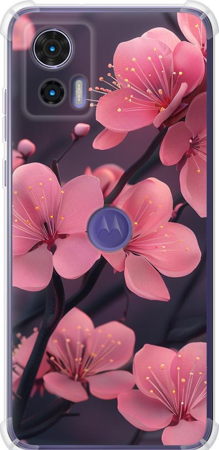 Чехол на Motorola Edge 30 Neo Пурпурная сакура (6075sp-3256-42517)