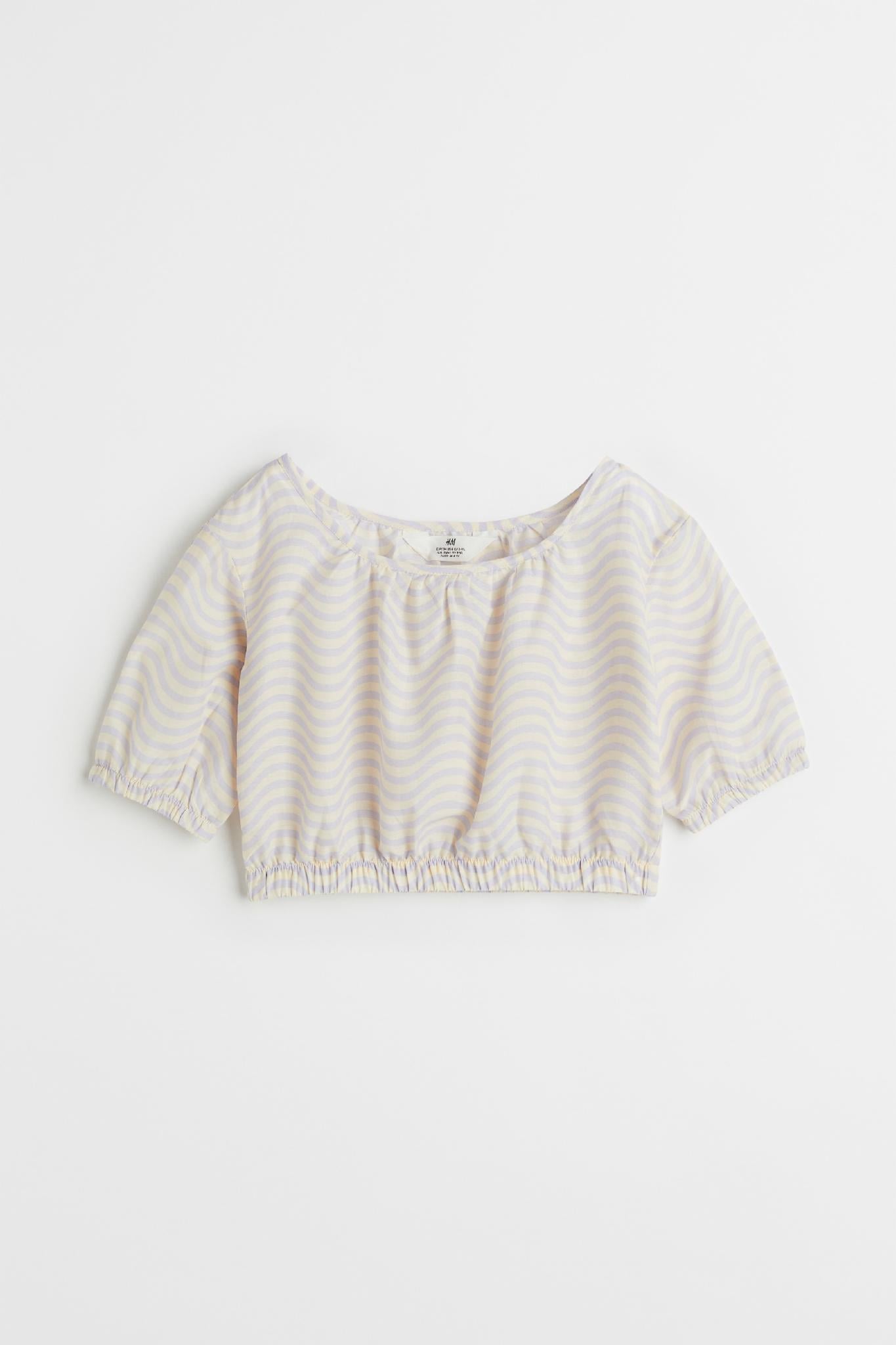 Топ H&M 1073362 принт 152 см Сиреневый