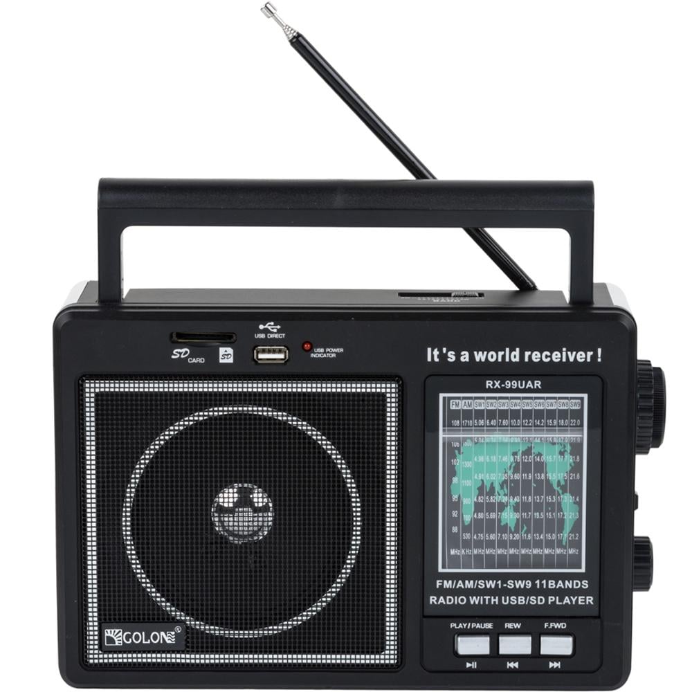 Портативный радиоприемник Golon RX-99 UAR Black (RX-99UARB)