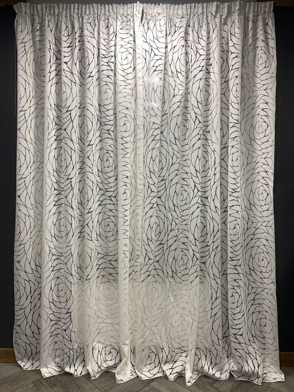 Гардины органза 2 м 2 шт. Белый (000080284)