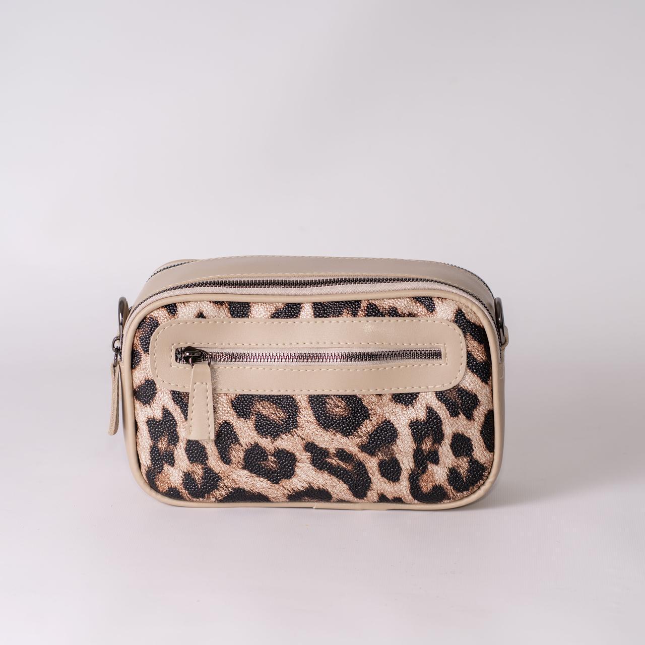 Сумка женская кросс-боди леопардовый XENIA № 43-24 из эко-кожи Бежевый - фото 4 Сумка женская кросс-боди леопардовый XENIA № 43-24 из эко-кожи Бежевый - фото 4