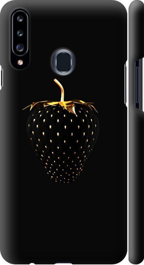 Чехол на Samsung Galaxy A20s A207F Черная клубника (3585m-1775-42517)