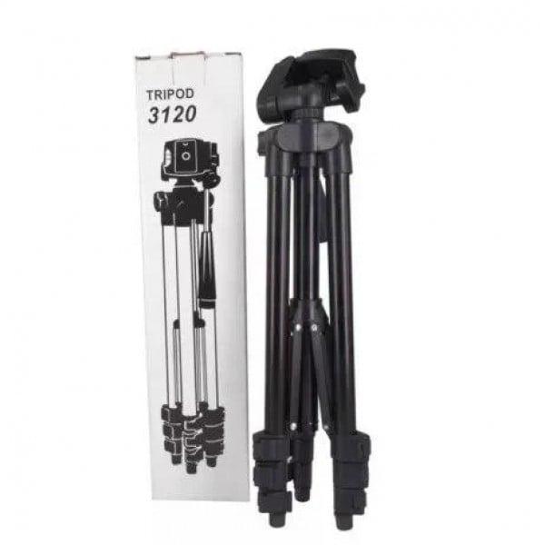 Штатив для телефона и фотоаппарата Tripod 3120 тренога трипод с чехлом черный