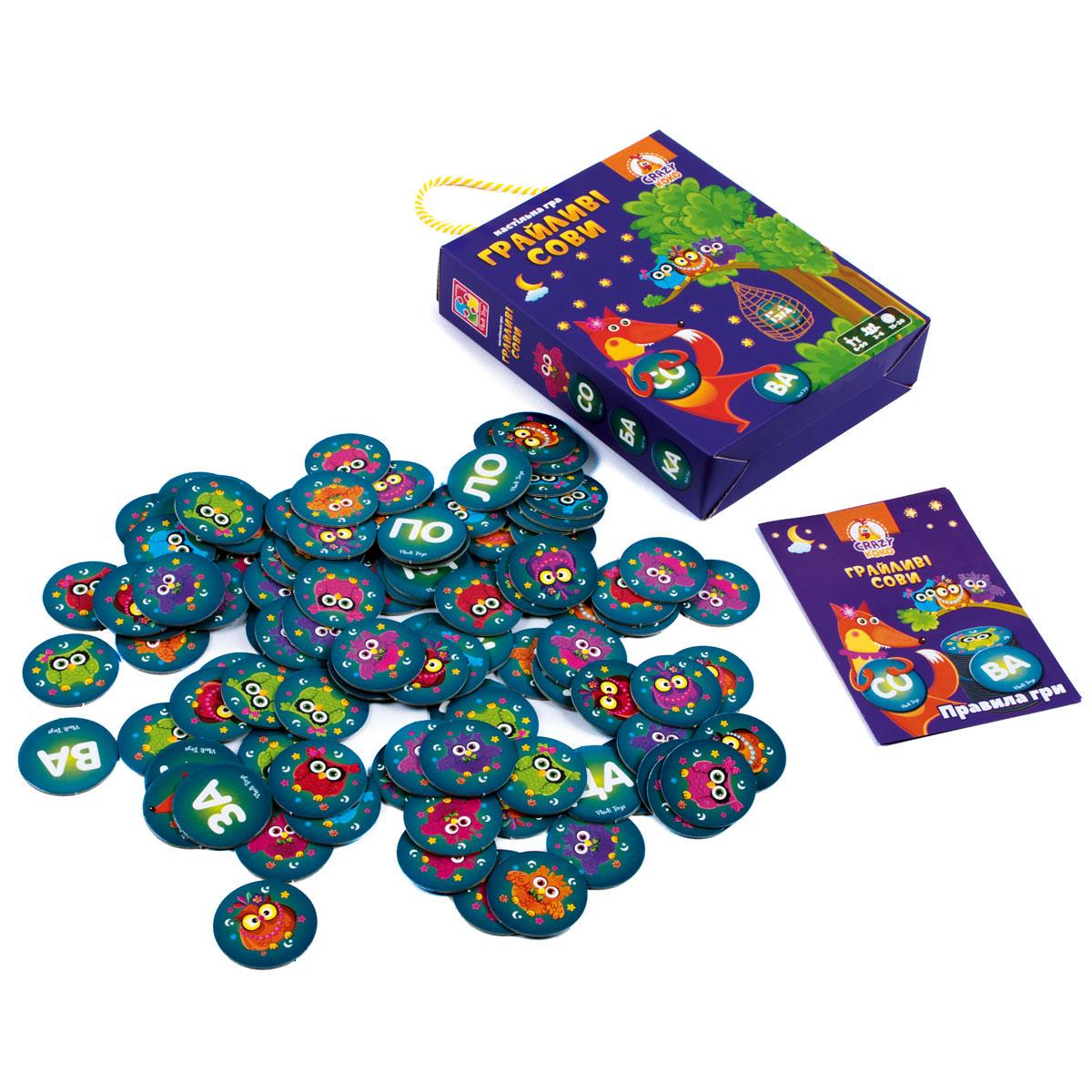 Комплект настільних ігр Vladi Toys Грайливі сови. Бачу слово! та Спритні вівці. Схопи 10-ку! - фото 2